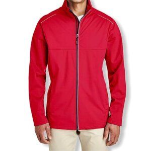 Core365 Full Zip Stretch Reflective Breathable Men's Jacket Classic Red/Carbon